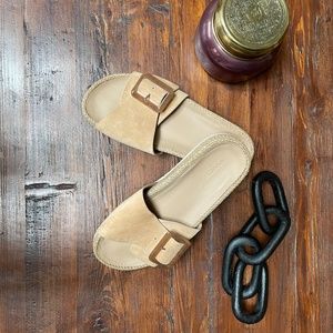 Vince grant slide tan/cappuccino size 8